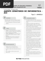IBGE Agente Censitario de Informatica - ACI (IBGE- ACI) Tipo 3