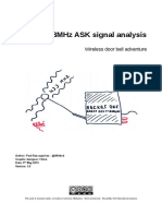 433MHz ASK Sginal Analysis-Wireless Door Bell Adventure-1.0