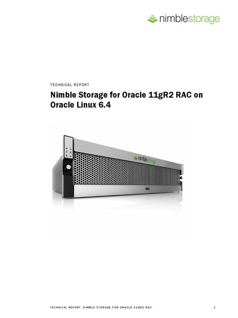 TR Nimblestorage Oracle RAC Setup Guide | PDF | Oracle Database | Databases