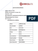 Produccion y Almacenajes de Productos Quimicos. Quimica - Es