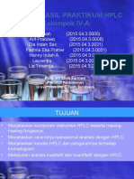 HPLC Analisis Sampel