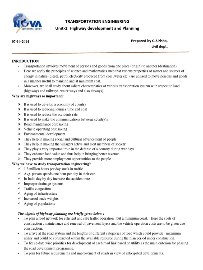 Highway Development and Planning | Road | Highway