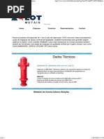 Instalação Hidrante Urbano