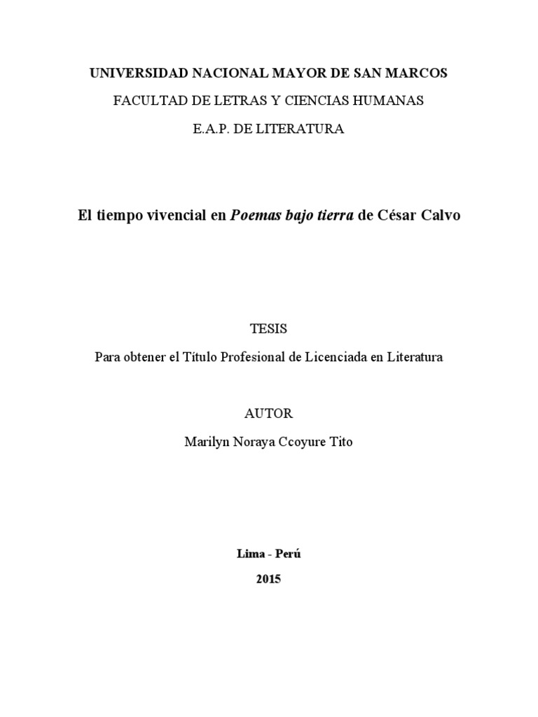 César Calvo - Poemas Bajo Tierra | PDF | Crítica literaria | Poesía