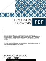 Conclusion Metalurgia