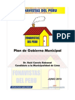 Plan de gobierno Fonavistas del Perú