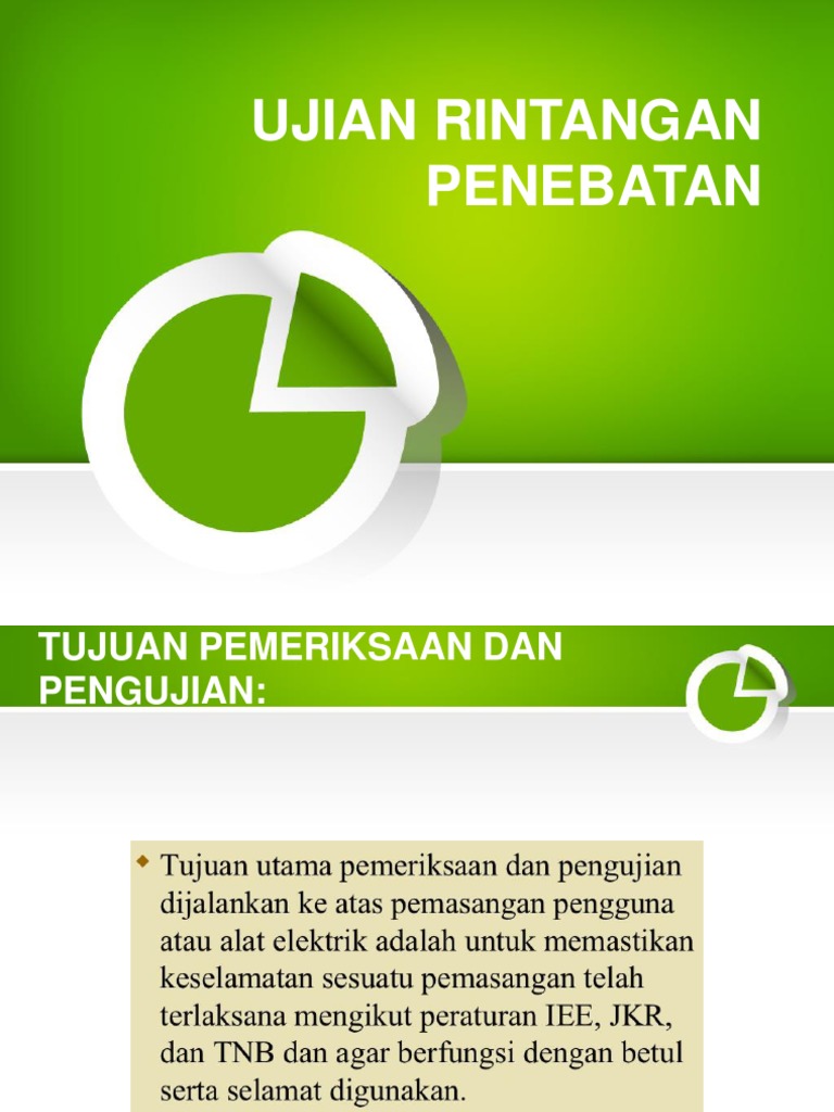 Ujian Rintangan Penebatan Elektrik | PDF