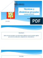 Técnicas y Dinámicas, Ruta de Mejora