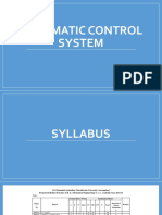 UNIT I of Automatic Control System (Dr. BAMU)
