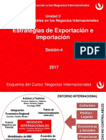 SESIÓN 4 Estrategias de Exportación e Importación 2017
