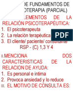 Parcial II Psicoterapia