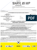 Etiqueta Carbaryl 85 WP