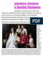 La Devastadora Historia Real de La Familia Romanov