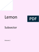 The Lemon Subsector Outcome 2: Calamansi Production and Processing in Eastern Samar