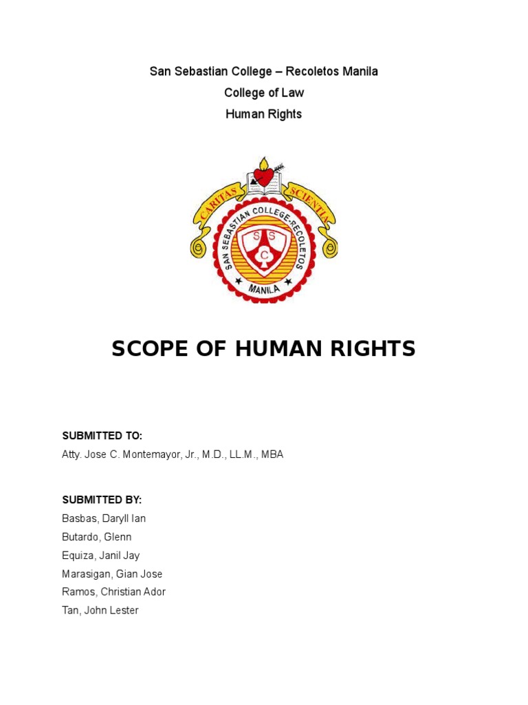 Scope Of Human Rights PDF Civil And Political Rights Social Science