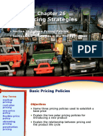 Pricing Strategies: - Section 26.1 Basic Pricing Policies - Section 26.2 Strategies in The Pricing Process