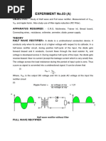 Half Wave and Full Wave Rectifier