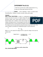 Half Wave and Full Wave Rectifier