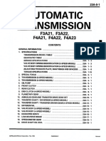 Automatic Transmission (F3a21, F3a22, F4a21, F4a22, F4a23)