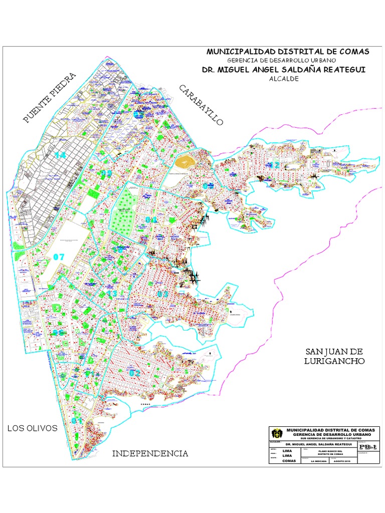 Plano Basico Distrito de Comas Edicionmodel