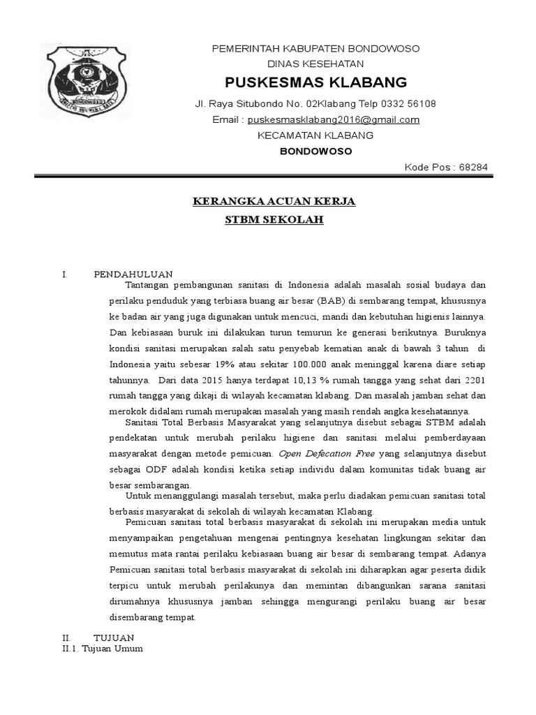 Stbm Sekolah Di Klabang Pdf