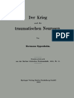 Hermann Oppenheim (Auth.)-Der Krieg Und Die Traumatischen Neurosen-Springer Berlin Heidelberg (1915)