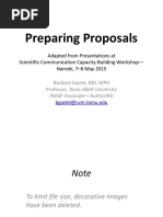 Preparing Proposals