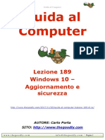 Guida Al Computer - Lezione 189 - Windows 10 - Sezione Impostazioni - Aggiornamento e Sicurezza