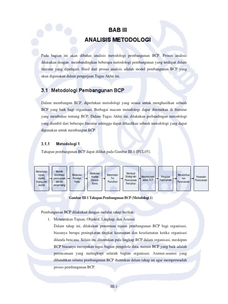 Tahapan Pembangunan Rencana BCP | PDF