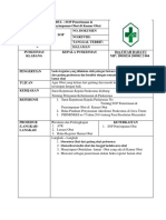 SOP Penerimaan & Penyimpanan Obat Di Kamar Obat