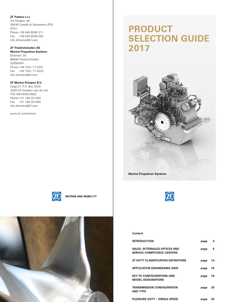 ZF Product Selection Guide 2015 en PDF Horsepower Coaxial Cable