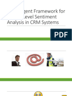 Multi-Agent Framework For Aspect Level Sentiment Analysis in CRM Systems