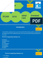 IIT JAM 2018 Notification & Admit Card Download Procedure