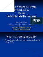 Tips for Writing a Strong Fulbright Project Essay