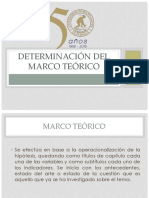 Determinación Del Marco Teórico