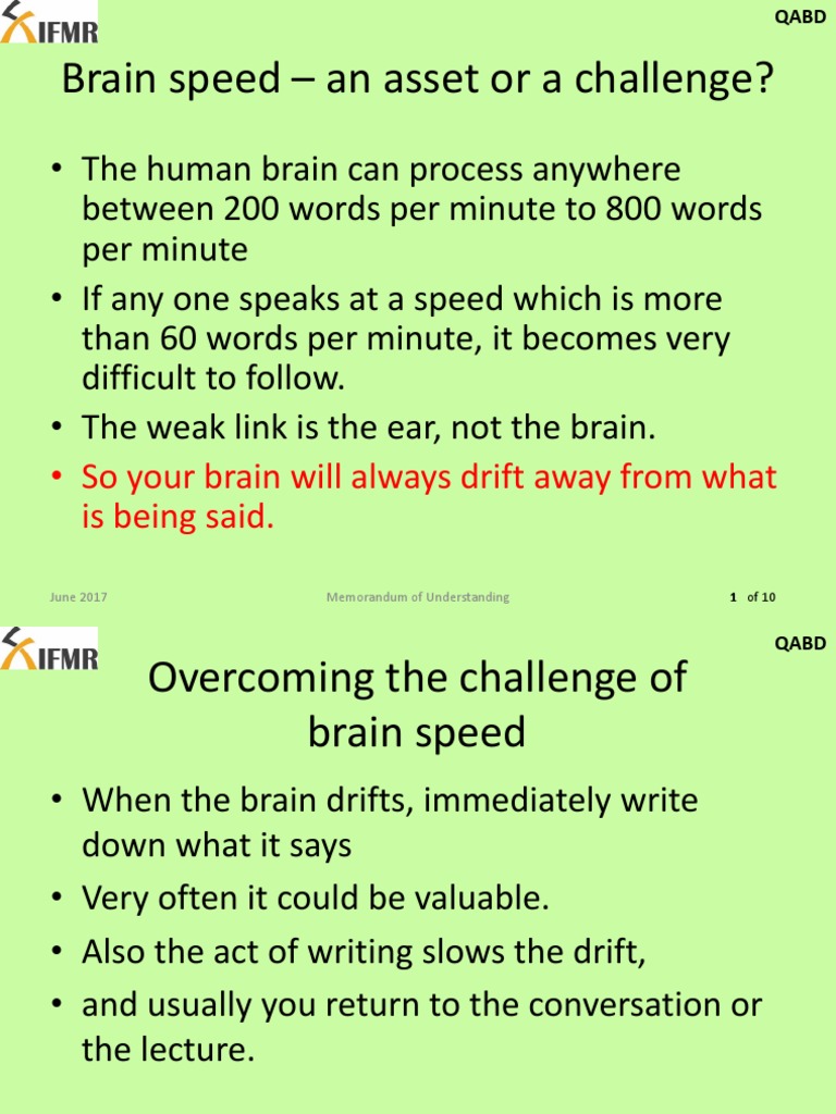 Memorandum of Understanding PDF Psychological Concepts Cognitive