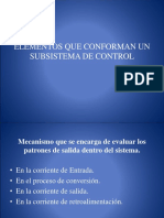 Elementos Que Conforman Un Subsistema de Control-Ppt-2003