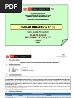 Unidad de Aprendizaje secundaria comunicación 2017