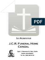 J.C.R. F H C: Uneral OME Enizal