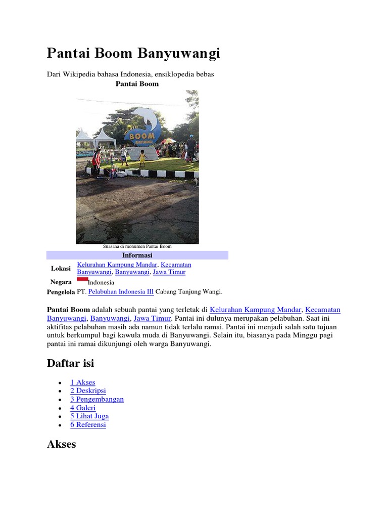 Pantai Boom Banyuwangi 1