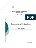 Definiciones y Conceptos RENAMU Minicipalidades