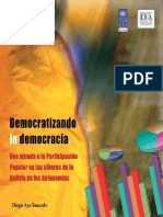 DEMOCRATIZANDO LA DEMOCRACIA - Diego Ayo Saucedo