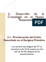3.1. - Desarrollo de La Cristología en El NT