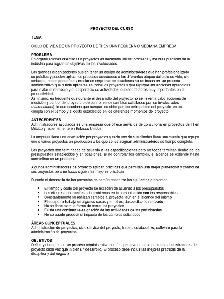 Manual Del Proyecto Final | PDF | Proceso de desarrollo de software ...
