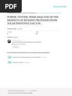 Power-System-Wide Analysis of The Benefits of Reserve Provision From Solar Photovoltaics In..