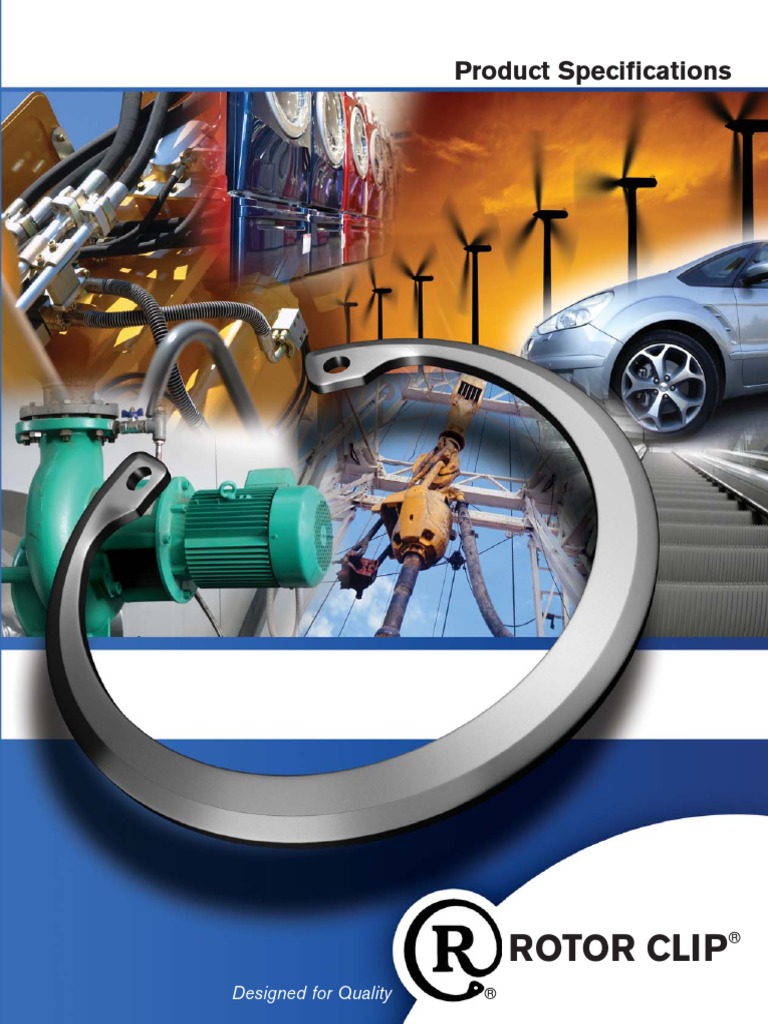 Rotor Clip Catalog PDF | Download Free PDF | Corrosion | Chemical Elements