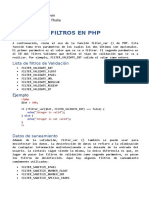 Filtros en PHP