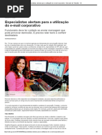 Recomendações- Email Corporativo