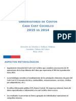 Cochilco, 2016-05 - Observatorio de Costos 2014 Vs 2015 PDF