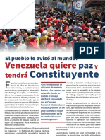 El Pueblo Le Avisó Al Mundo, Venezuela Quiere Paz y Tendrá Constituyente